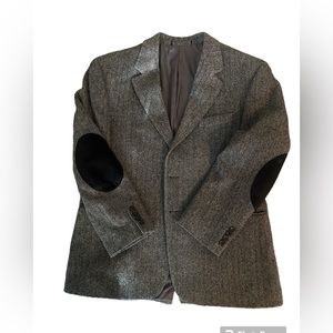 Oversized wool Ralph Lauren herringbone blazer- fits l/xl